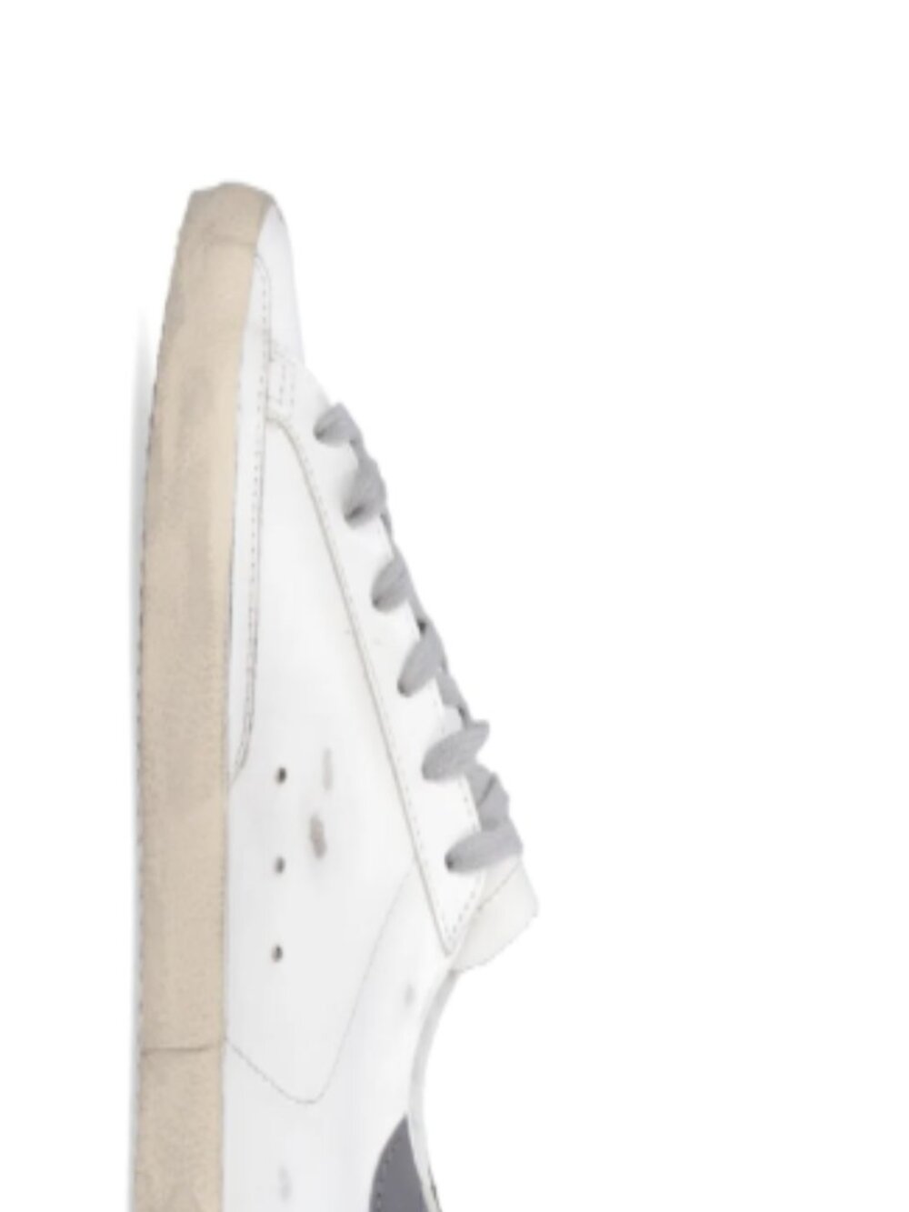 NWT Golden Goose Super-Star Sneakers White Silver Gray | Size 38 | NWT - Picture 4 of 5